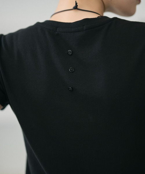 LAULEN(ローレン)の「henley neck cut sew tops /ヘンリーネックカットソートップス(Tシャツ/カットソー・レディース・アイボリー/ブラック・FREE)」の13枚目の写真