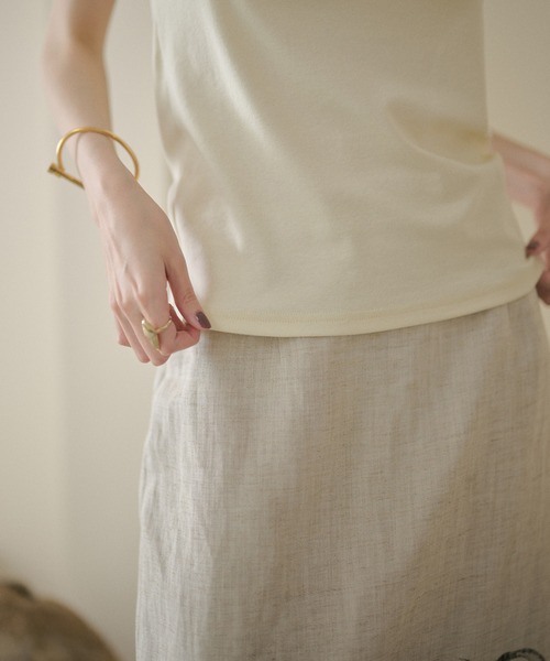 LAULEN(ローレン)の「henley neck cut sew tops /ヘンリーネックカットソートップス(Tシャツ/カットソー・レディース・アイボリー/ブラック・FREE)」の21枚目の写真
