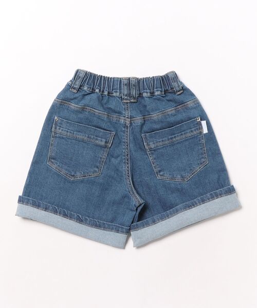 L.COPECK（エルコペック）の「デニムキュロット（デニムパンツ・キッズ・ネイビー/ブルー系1・100cm/110cm/120cm/130cm/140cm）」の3枚目の写真