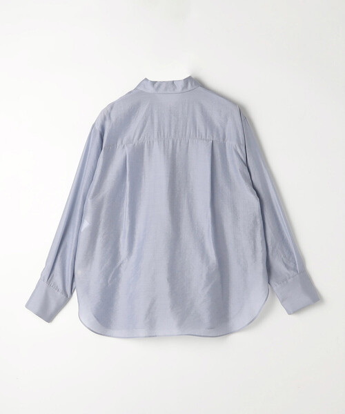COMME CA(コムサ)の「〔 TALLサイズ 〕 シアーキュプラシルク シャツ(シャツ/ブラウス・レディース・サックスブルー・15号)」の6枚目の写真