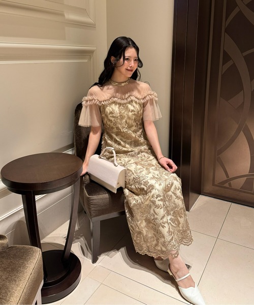 【美品】LE’RUREリルアー　ドレス Paisley wave design dress（ドレス）｜LE'RURE（リルアー）の
