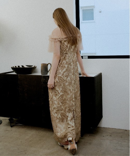 LE'RURE（リルアー）の「Paisley wave design dress（ドレス・レディース・グレー系その他/ベージュ/ブラック・TALL/MEDIUM/SMALL）」の22枚目の写真