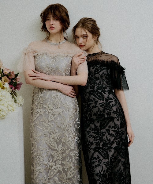 LE'RURE（リルアー）の「Paisley wave design dress（ドレス・レディース・グレー系その他/ベージュ/ブラック・TALL/MEDIUM/SMALL）」の19枚目の写真