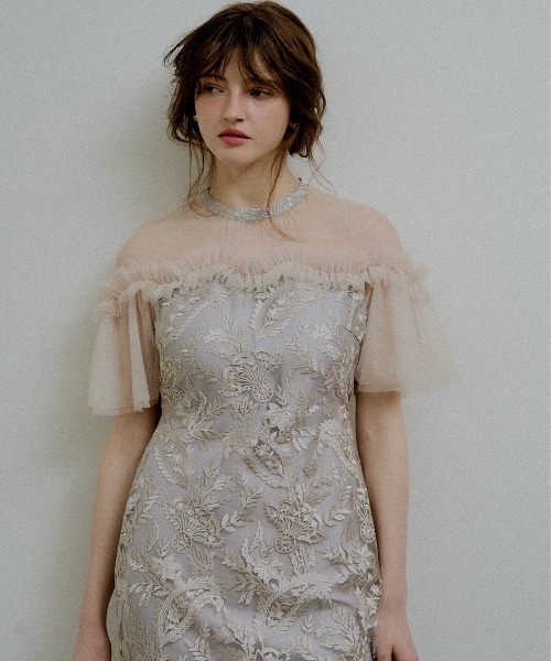 LE'RURE（リルアー）の「Paisley wave design dress（ドレス・レディース・グレー系その他/ベージュ/ブラック・TALL/MEDIUM/SMALL）」の18枚目の写真