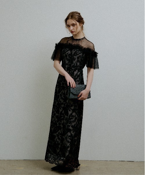 LE'RURE（リルアー）の「Paisley wave design dress（ドレス・レディース・グレー系その他/ベージュ/ブラック・TALL/MEDIUM/SMALL）」の10枚目の写真