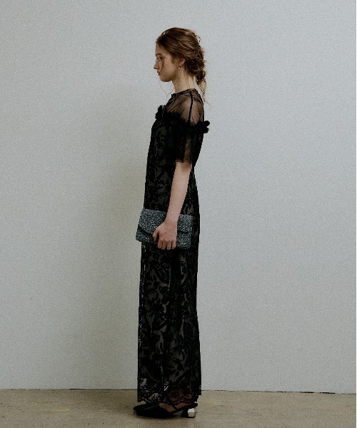 LE'RURE（リルアー）の「Paisley wave design dress（ドレス・レディース・グレー系その他/ベージュ/ブラック・TALL/MEDIUM/SMALL）」の9枚目の写真