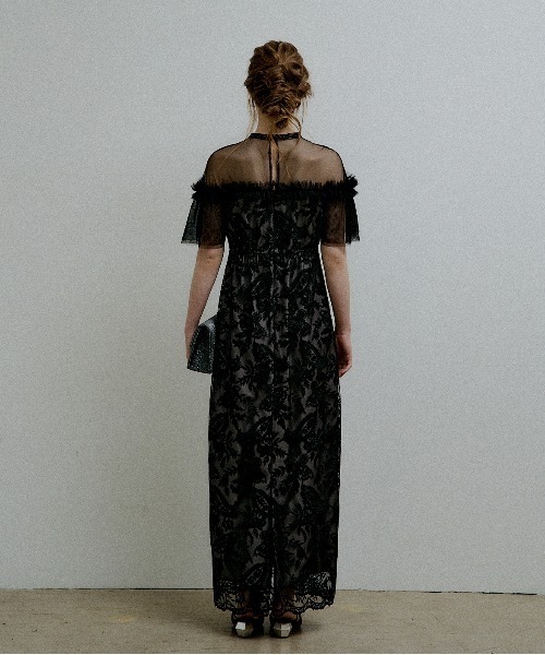LE'RURE（リルアー）の「Paisley wave design dress（ドレス・レディース・グレー系その他/ベージュ/ブラック・TALL/MEDIUM/SMALL）」の8枚目の写真