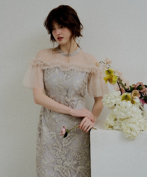 LE'RURE（リルアー）の「Paisley wave design dress（ドレス・レディース・グレー系その他/ベージュ/ブラック・TALL/MEDIUM/SMALL）」の15枚目の写真