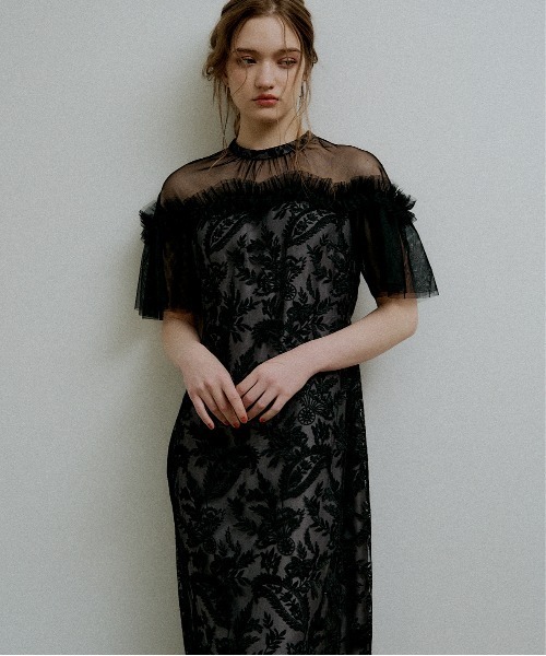 LE'RURE（リルアー）の「Paisley wave design dress（ドレス・レディース・グレー系その他/ベージュ/ブラック・TALL/MEDIUM/SMALL）」の12枚目の写真