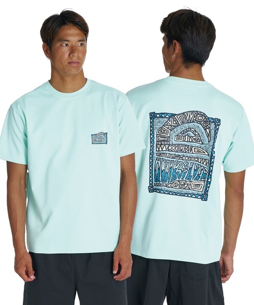 Quiksilver(クイックシルバー)の「QUIKSILVER メンズ HERITAGE ST Tシャツ 接触冷感 速乾 UPF50+ ストレッチ<NATURE TECH>【2026年夏モデル】(Tシャツ/カットソー・メンズ・ホワイト/ブラック/ミント・LARGE/MEDIUM/SMALL)」の3枚目の写真