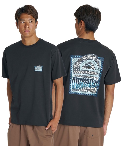 Quiksilver(クイックシルバー)の「QUIKSILVER メンズ HERITAGE ST Tシャツ 接触冷感 速乾 UPF50+ ストレッチ<NATURE TECH>【2026年夏モデル】(Tシャツ/カットソー・メンズ・ホワイト/ブラック/ミント・LARGE/MEDIUM/SMALL)」の1枚目の写真