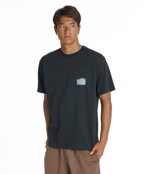 Quiksilver(クイックシルバー)の「QUIKSILVER メンズ HERITAGE ST Tシャツ 接触冷感 速乾 UPF50+ ストレッチ<NATURE TECH>【2026年夏モデル】(Tシャツ/カットソー・メンズ・ホワイト/ブラック/ミント・LARGE/MEDIUM/SMALL)」の5枚目の写真