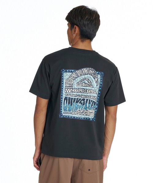 Quiksilver(クイックシルバー)の「QUIKSILVER メンズ HERITAGE ST Tシャツ 接触冷感 速乾 UPF50+ ストレッチ<NATURE TECH>【2026年夏モデル】(Tシャツ/カットソー・メンズ・ホワイト/ブラック/ミント・LARGE/MEDIUM/SMALL)」の4枚目の写真
