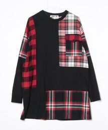 McQ（マックキュー）の「チェック柄長袖ワンピース（ワンピース）」