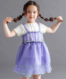 DRC branshes（ディーアールシーブランシェス）の「【WEB限定 DRC】シアーキャミチュニック+半袖Tシャツセット（Tシャツ/カットソー）」