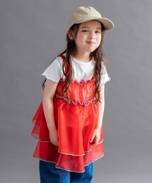 DRC branshes（ディーアールシーブランシェス）の「【WEB限定 DRC】シアーキャミチュニック+半袖Tシャツセット（Tシャツ/カットソー）」