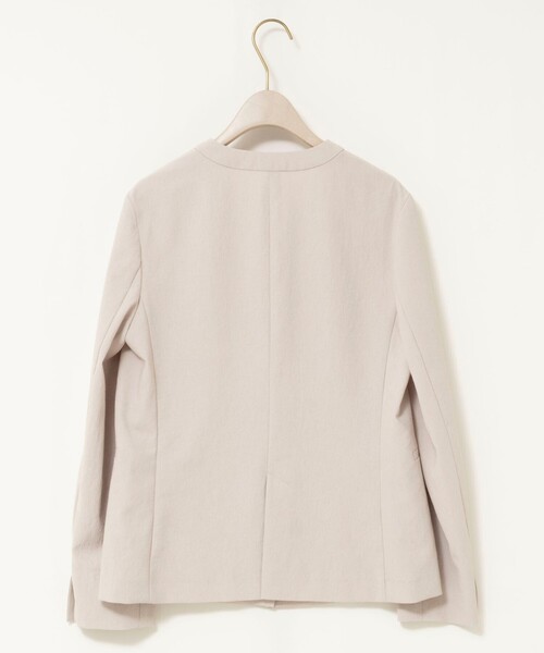 NOLLEY’S Sophi(ノーリーズソフィ)の「《セットアップ対応/UVカット/接触冷感》ウォッシャブルDry toro ノーカラージャケット(ノーカラージャケット・レディース・ベージュ/ブラック/ネイビー・38/36/40)」の14枚目の写真