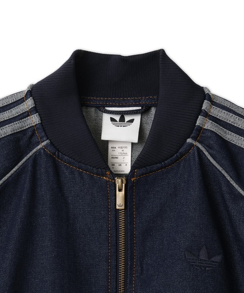 adidas(アディダス)の「adidas SST ADICOLOR RAW DENIM TRACKTOP / アディダス SST アディカラー ロウ デニム トラックトップ(デニムジャケット・メンズ・ダークインディゴブルー・L/M/3XL/XXL/XL)」の3枚目の写真