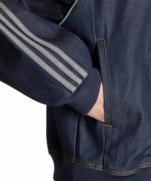 adidas(アディダス)の「adidas SST ADICOLOR RAW DENIM TRACKTOP / アディダス SST アディカラー ロウ デニム トラックトップ(デニムジャケット・メンズ・ダークインディゴブルー・L/M/3XL/XXL/XL)」の6枚目の写真