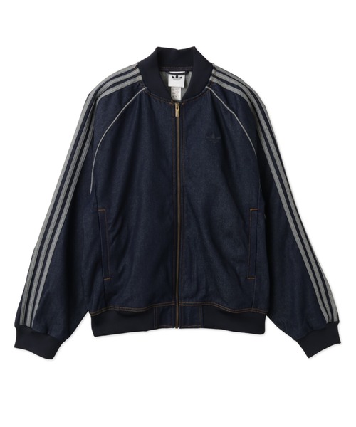 adidas(アディダス)の「adidas SST ADICOLOR RAW DENIM TRACKTOP / アディダス SST アディカラー ロウ デニム トラックトップ(デニムジャケット・メンズ・ダークインディゴブルー・L/M/3XL/XXL/XL)」の4枚目の写真