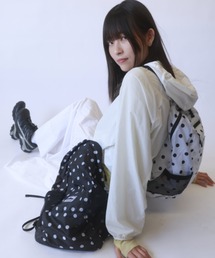 【日本未発売/WEB限定】Heisan(ハイサン)/超軽量 大容量 A4サイズ収納可 折りたためる パッカブル ウルトラ ライト コンパクト ポケット バックパック リュック ドット柄/Ultra-light Compact Pocket Bag V1