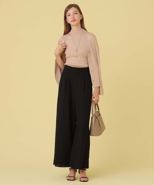 ANAYI(アナイ)の「ファインメッシュイージーパンツ〈セットアップ対応商品〉(その他パンツ・レディース・ブラック/ホワイト/ブラウン・38/36)」の16枚目の写真