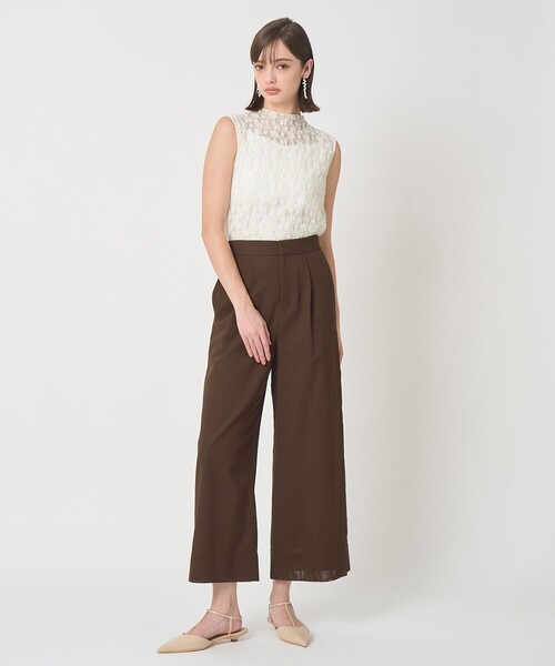 ANAYI(アナイ)の「ファインメッシュイージーパンツ〈セットアップ対応商品〉(その他パンツ・レディース・ブラック/ホワイト/ブラウン・38/36)」の21枚目の写真