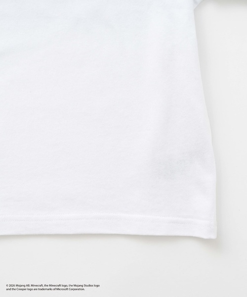 and D. petit main(アンドディープティマイン)の「【マインクラフト】スクエアアイコンフェイス半袖T(Tシャツ/カットソー・キッズ・グレイッシュベージュ/ホワイト/ブラック・150cm/140cm/110cm/100cm/120cm/130cm)」の18枚目の写真