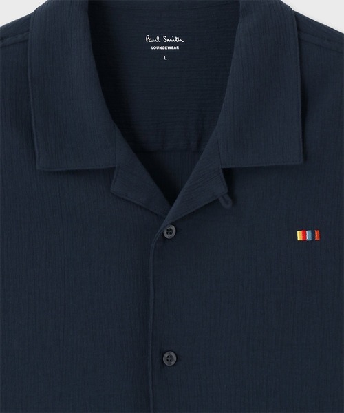 Paul Smith(ポールスミス)の「【ラウンジウェアー】“Yoryu” オープンカラーシャツ【853364 7389S】(シャツ/ブラウス・メンズ・ブラック/ネイビー・LARGE/MEDIUM)」の5枚目の写真