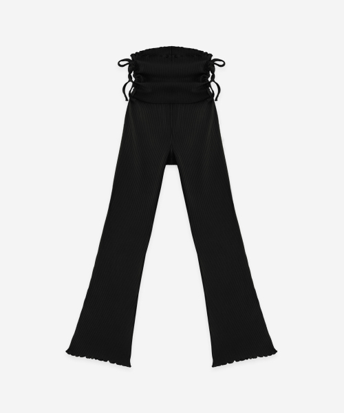 DEVIWEAR(デヴィウェア)の「ビビアナシャーリングロングパンツ DEVI-B0098-ブラック(スウェットパンツ・レディース・ブラック・SMALL/MEDIUM/LARGE)」の8枚目の写真