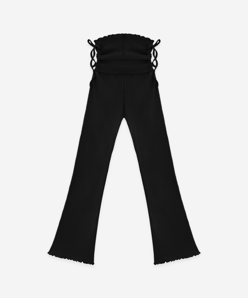 DEVIWEAR(デヴィウェア)の「ビビアナシャーリングロングパンツ DEVI-B0098-ブラック(スウェットパンツ・レディース・ブラック・SMALL/MEDIUM/LARGE)」の2枚目の写真