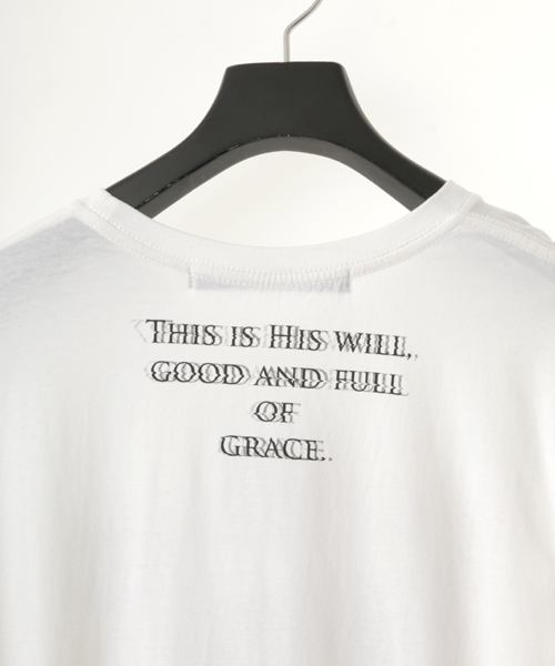 NO ID.(ノーアイディ)の「mt3335-Cコーマ天竺glitchプリントTシャツ(Tシャツ/カットソー・メンズ・ブラック/ホワイト・2/1/3)」の7枚目の写真