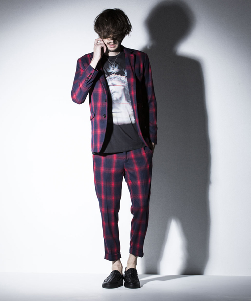 NO ID.(ノーアイディ)の「mt3335-Cコーマ天竺glitchプリントTシャツ(Tシャツ/カットソー・メンズ・ブラック/ホワイト・2/1/3)」の9枚目の写真