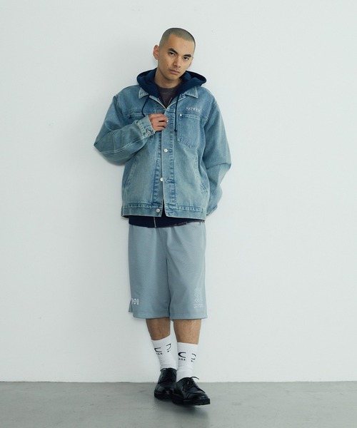 XLARGE(エクストララージ)の「OLD ENGLISH MESH SHORTS(その他パンツ・メンズ・ブラック/グレー/ブルー・S/M/L/XL)」の8枚目の写真