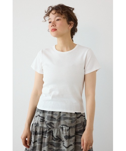 RODEO CROWNS WIDE BOWL(ロデオクラウンズワイドボウル)の「MASTER PROTECTコンパクトTシャツ(Tシャツ/カットソー・レディース・ブラック/ライム/オフホワイト・FREE)」の2枚目の写真