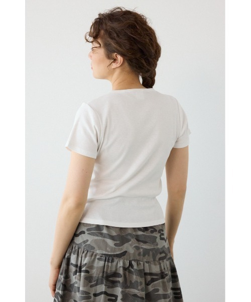 RODEO CROWNS WIDE BOWL(ロデオクラウンズワイドボウル)の「MASTER PROTECTコンパクトTシャツ(Tシャツ/カットソー・レディース・ブラック/ライム/オフホワイト・FREE)」の5枚目の写真