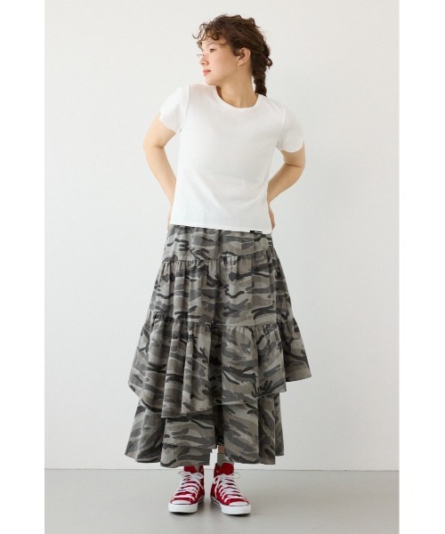 RODEO CROWNS WIDE BOWL(ロデオクラウンズワイドボウル)の「MASTER PROTECTコンパクトTシャツ(Tシャツ/カットソー・レディース・ブラック/ライム/オフホワイト・FREE)」の6枚目の写真