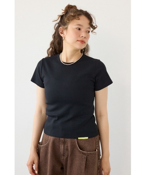 RODEO CROWNS WIDE BOWL(ロデオクラウンズワイドボウル)の「MASTER PROTECTコンパクトTシャツ(Tシャツ/カットソー・レディース・ブラック/ライム/オフホワイト・FREE)」の13枚目の写真