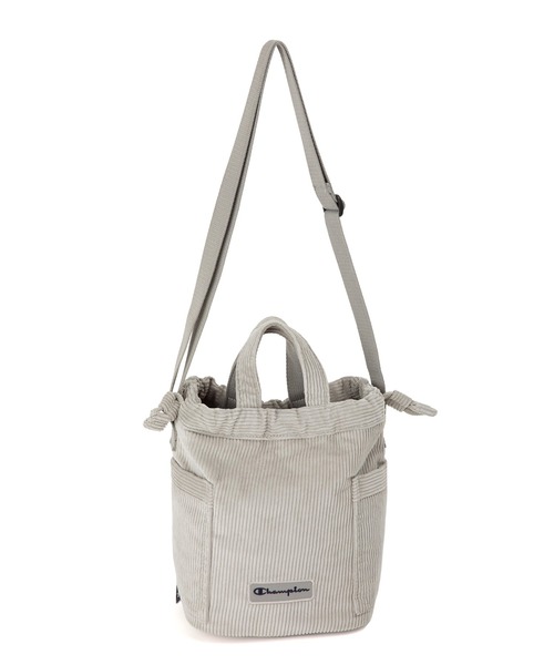 Champion（チャンピオン）の「チャンピオン ショルダーバッグ 巾着式 5C38 58892（ショルダーバッグ・レディース・グレー/ベージュ・FREE）」の10枚目の写真