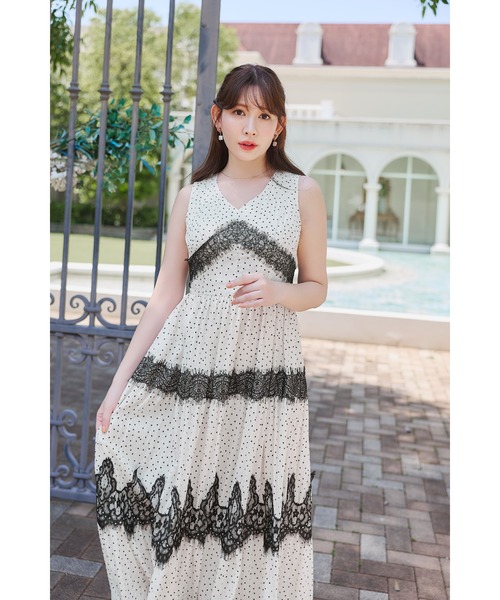 Her lip to（ハーリップトゥー）の「Clarine Polka Dot Dress