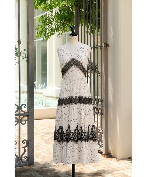 Her lip to（ハーリップトゥー）の「Clarine Polka Dot Dress