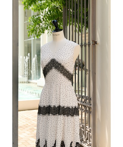 Her lip to（ハーリップトゥー）の「Clarine Polka Dot Dress
