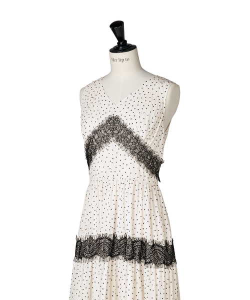 Her lip to（ハーリップトゥー）の「Clarine Polka Dot Dress