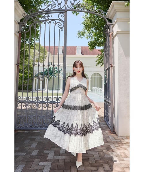 Her lip to（ハーリップトゥー）の「Clarine Polka Dot Dress