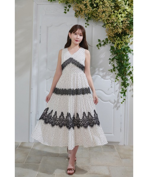 Her lip to（ハーリップトゥー）の「Clarine Polka Dot Dress