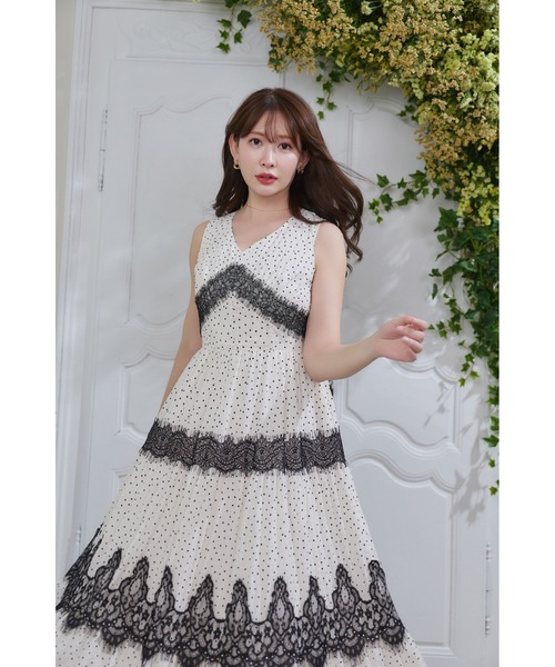 Her lip to（ハーリップトゥー）の「Clarine Polka Dot Dress