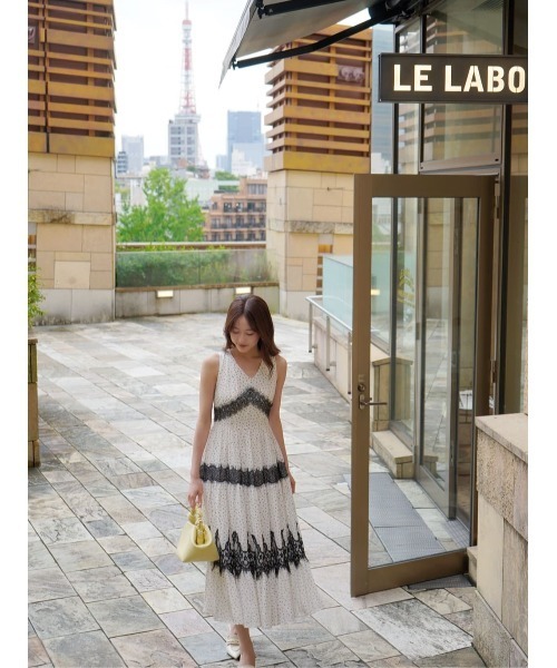 Her lip to（ハーリップトゥー）の「Clarine Polka Dot Dress