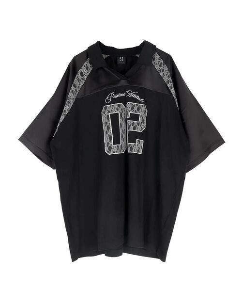 :ETHROF(イーサオブ)の「RACE NUMBERING GAME SHIRT(Tシャツ/カットソー・レディース・オフホワイト/ブラック/ネイビー・FREE)」の14枚目の写真