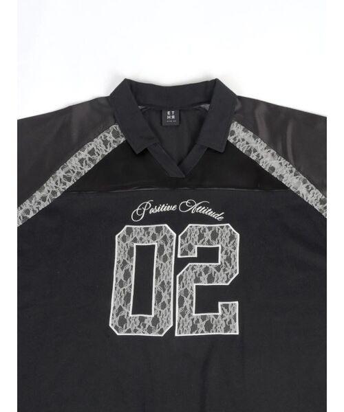 :ETHROF(イーサオブ)の「RACE NUMBERING GAME SHIRT(Tシャツ/カットソー・レディース・オフホワイト/ブラック/ネイビー・FREE)」の15枚目の写真