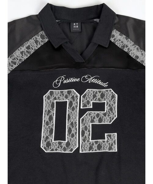 :ETHROF(イーサオブ)の「RACE NUMBERING GAME SHIRT(Tシャツ/カットソー・レディース・オフホワイト/ブラック/ネイビー・FREE)」の18枚目の写真